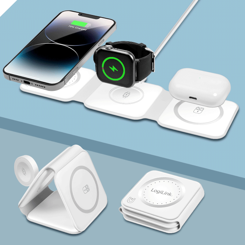 LogiLink PA0344 mobile device charger Universal White USB Wireless charging Fast charging Indoor – image 7