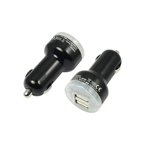 LogiLink PA0032 mobile device charger GPS, Mobile phone, MP3 Black Cigar lighter Auto – image 1
