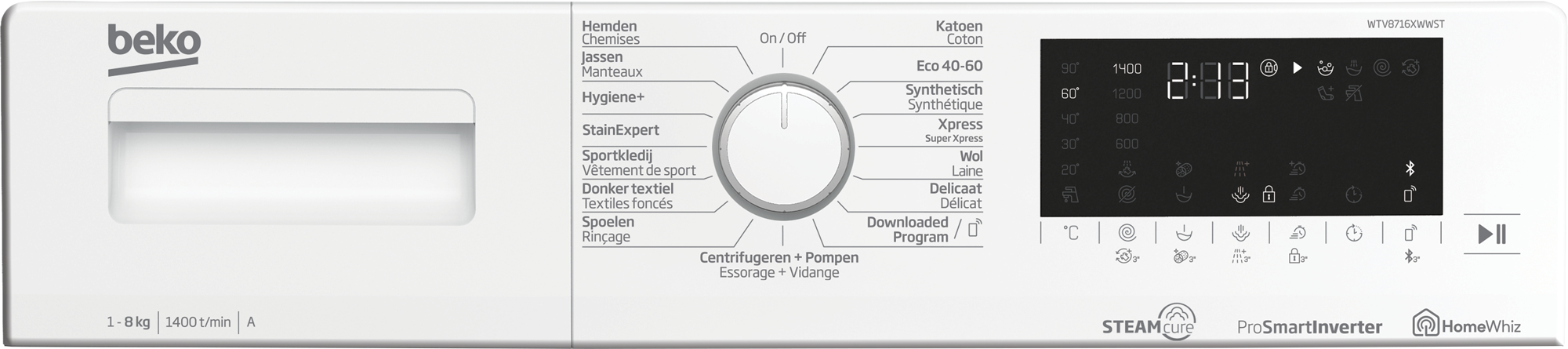 Beko WTV8716XWWST washing machine Front-load – image 4