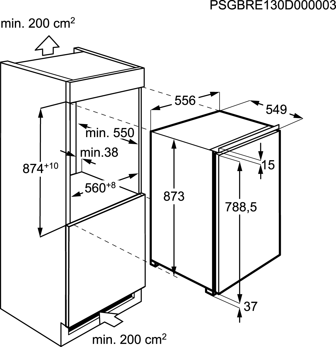 AEG SKS88840C0 combi-fridge Built-in – image 4