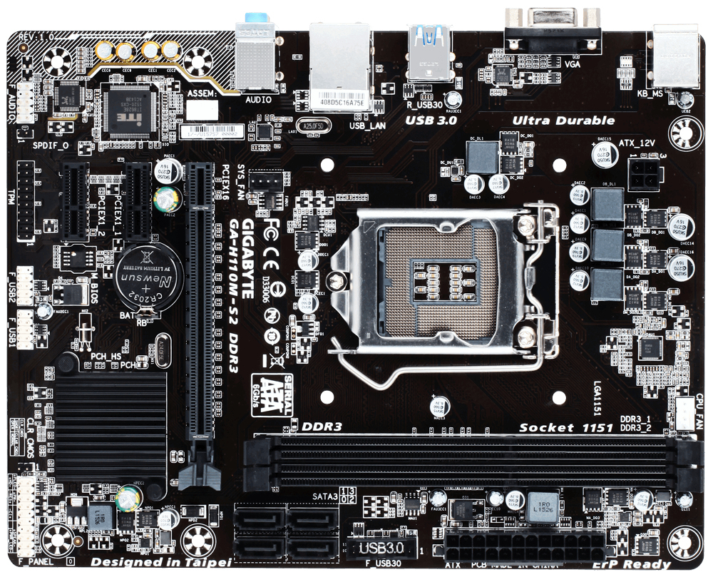 GIGABYTE GA-H110M-S2 DDR3 – image 2