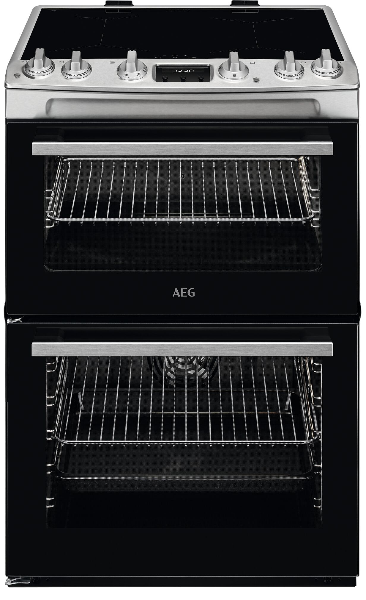 AEG CIX6540ACM cooker Freestanding cooker Electric Zone induction hob Stainless steel – image 1