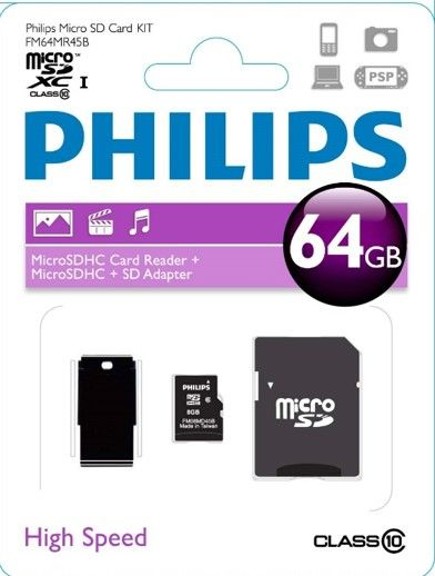 Philips Micro SD cards FM64MR45B/97 – image 3