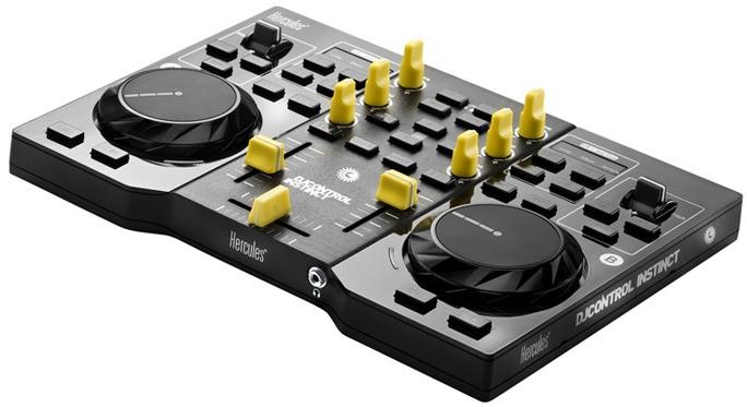 Hercules 4780740 audio mixer 4 channels Black, Yellow – image 1