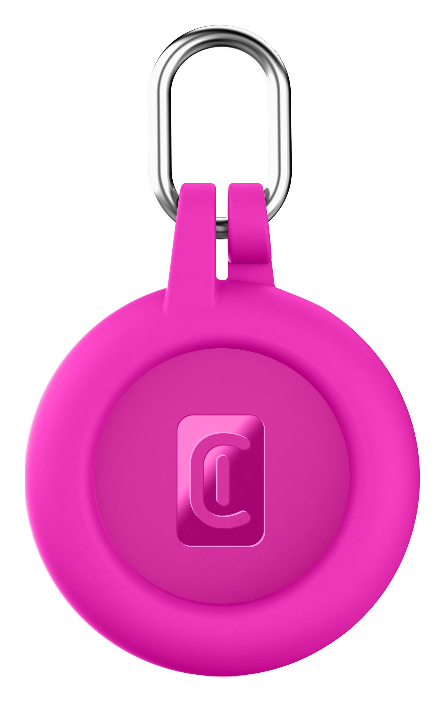 صورة حافظة Cellularline Soft Shell سيليكون لـ Apple AirTag / Tracy Tag - وردي