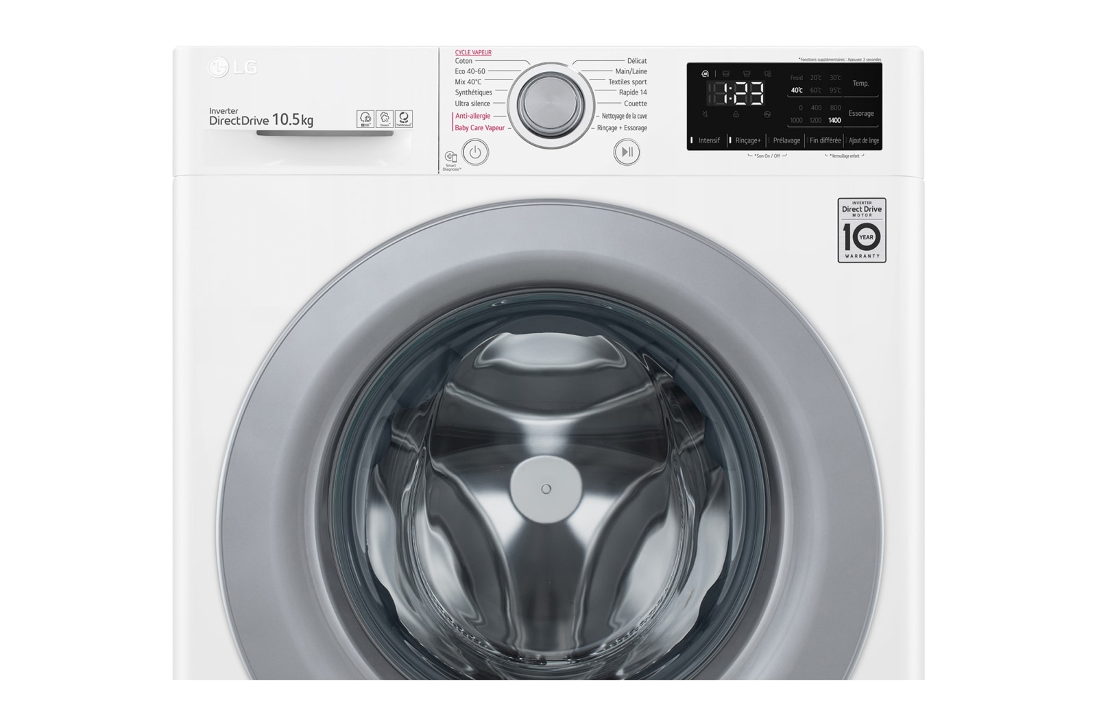 LG F14V34WHS washing machine Front-load – image 4