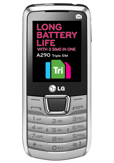 LG A290 5.59 cm (2.2") Silver