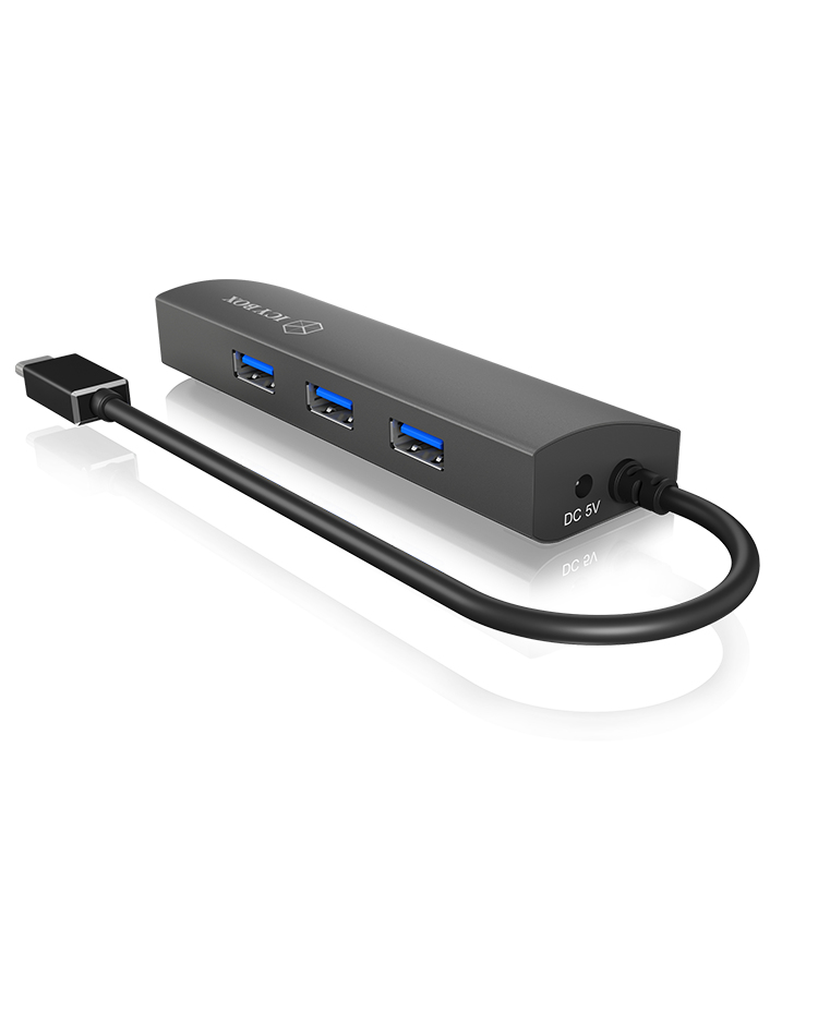 ICY BOX IB-HUB1406-C USB 3.2 Gen 1 (3.1 Gen 1) Type-C Anthracite – image 2