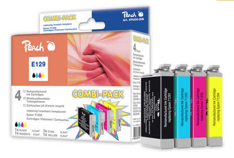Peach PI200-209 ink cartridge 4 pc(s) Black, Cyan, Magenta, Yellow