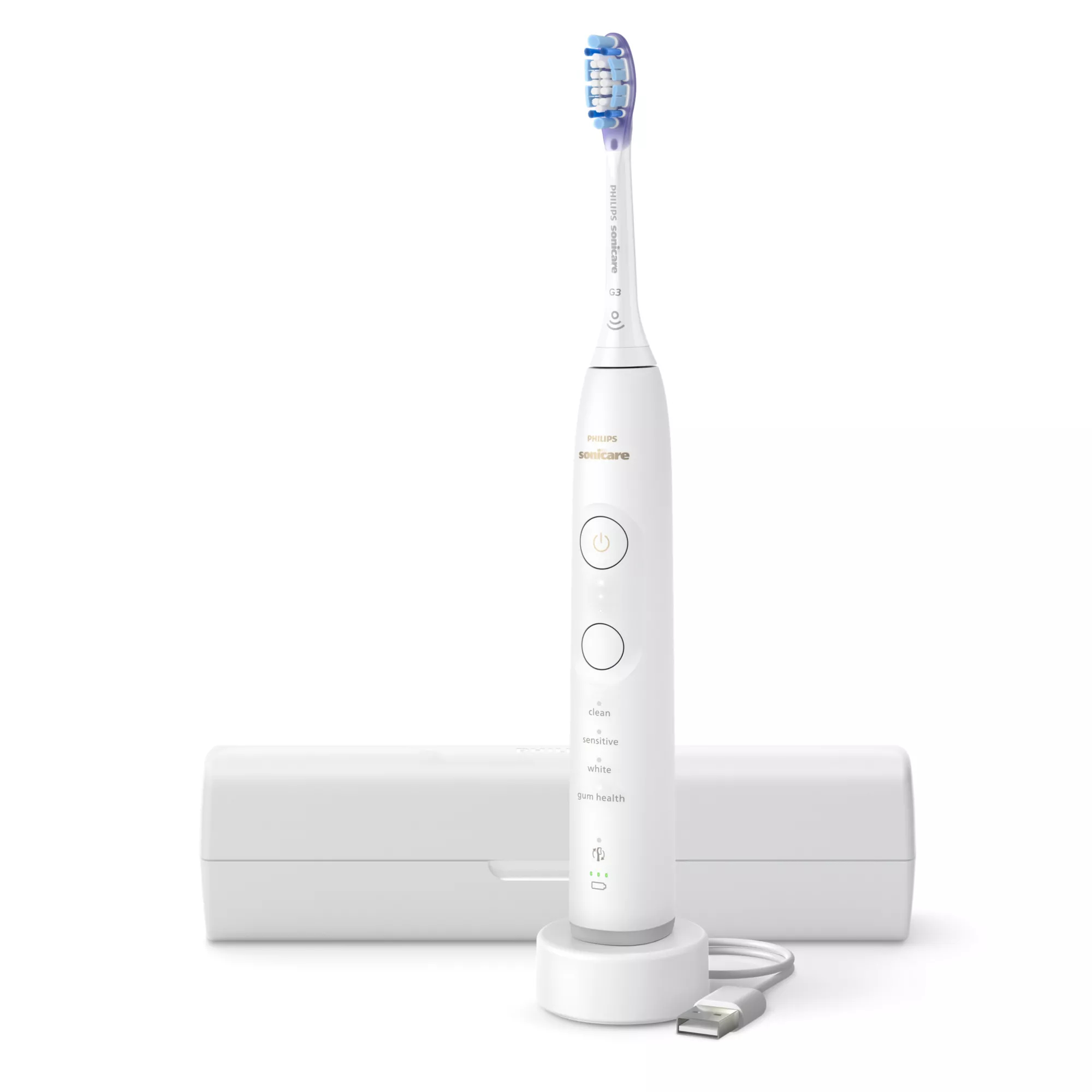 Philips HX7428/01 electric toothbrush Adult Sonic toothbrush White