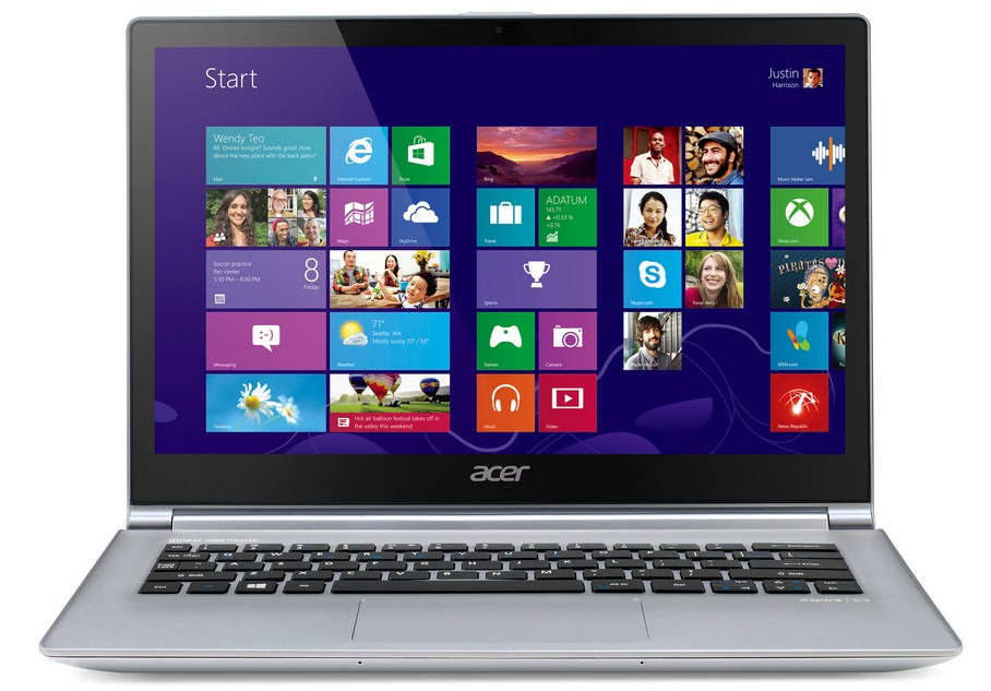Acer Aspire 392G-74504G50tws Intel® Core™ i7 i7-4500U Laptop 33.8 cm (13.3") Touchscreen Full HD 4 GB DDR3L-SDRAM 516 GB HDD+SSD NVIDIA® GeForce® GT 735M Window – image 1