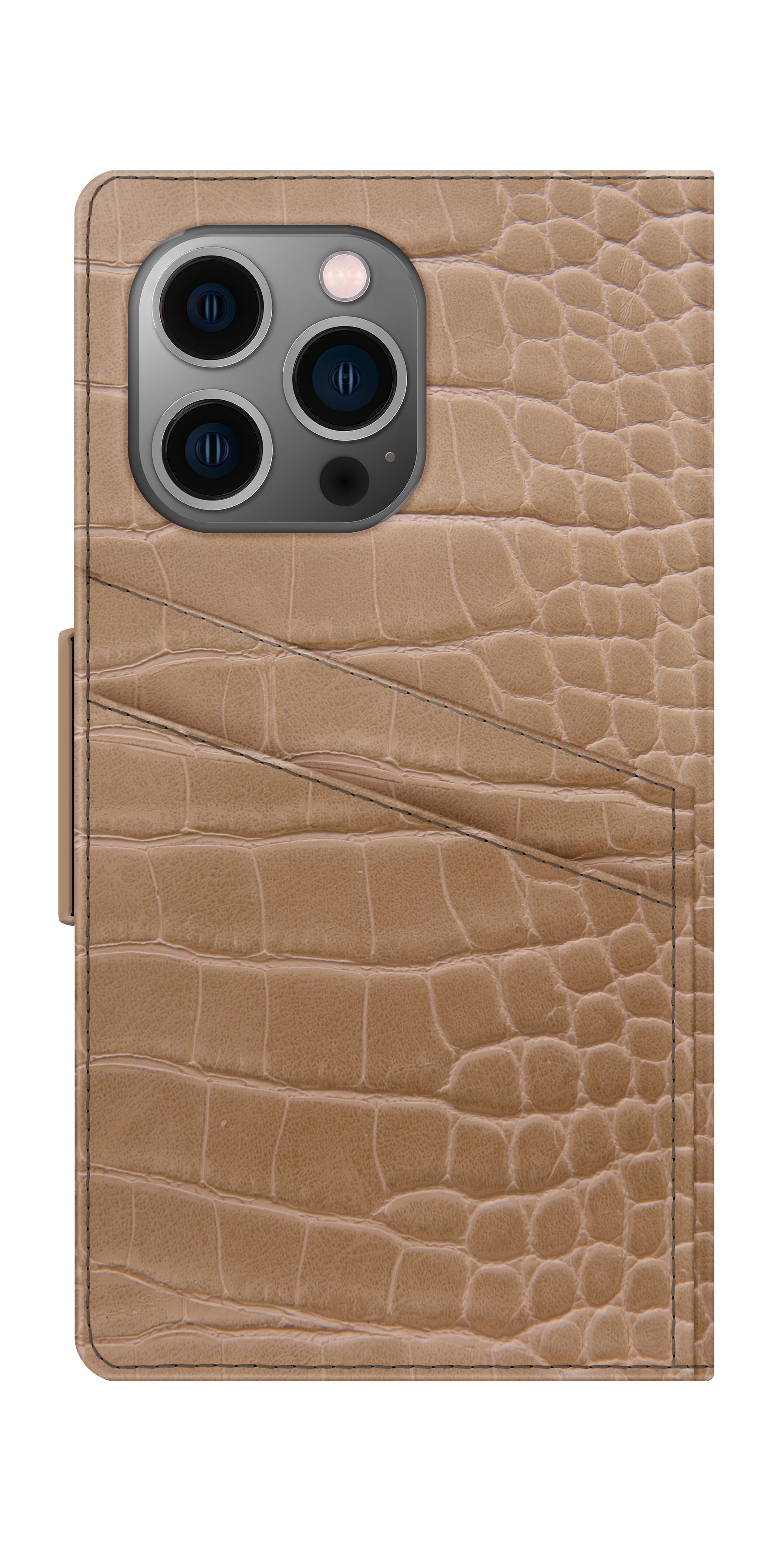 iDeal of Sweden Atelier Wallet iPhone 13P Camel Croc – image 1