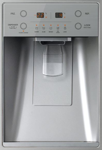 Daewoo FPN-Q19DVSI side-by-side refrigerator Freestanding – image 3