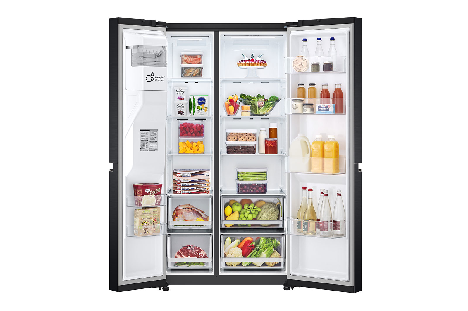 LG GSLV70MCTE side-by-side refrigerator Freestanding – image 3