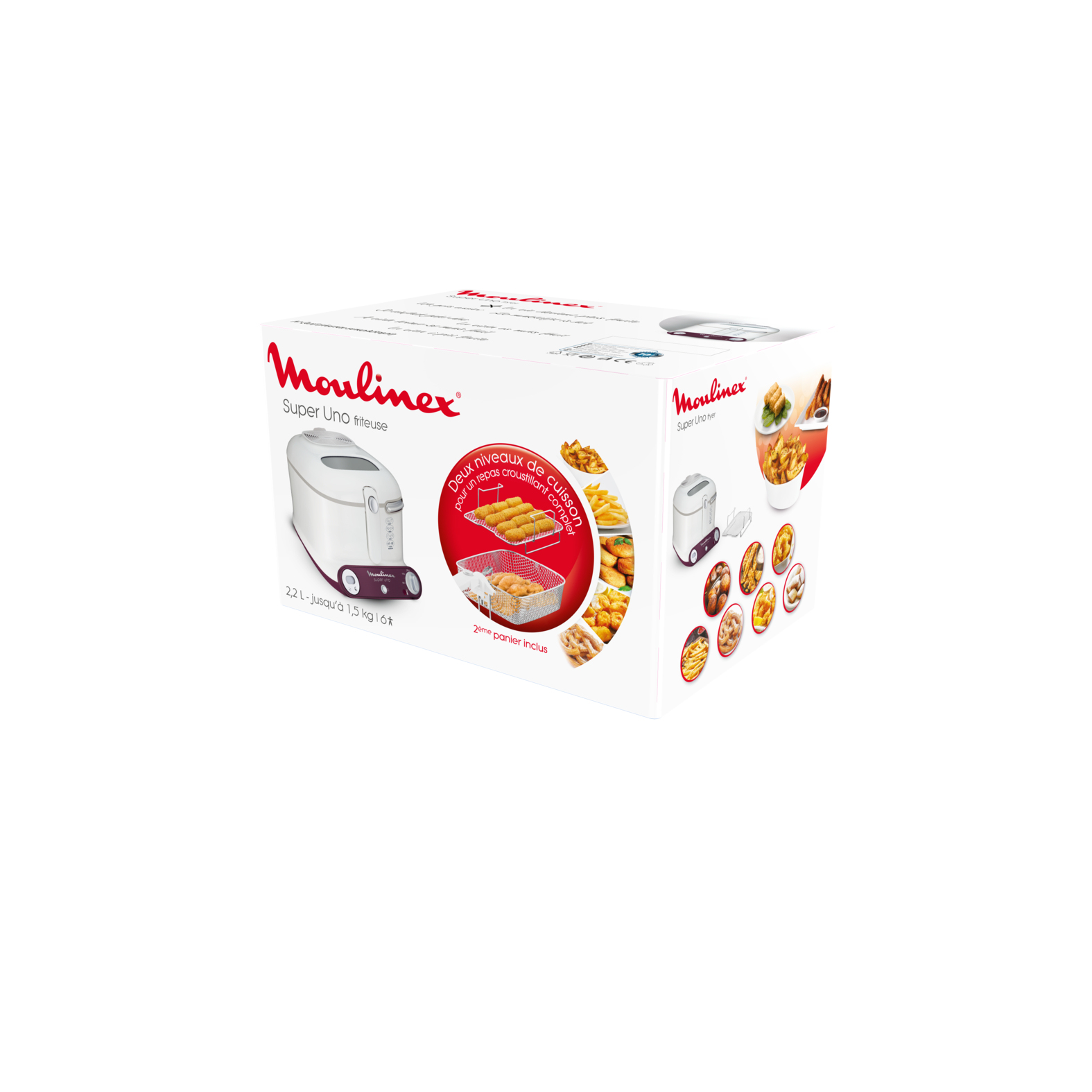 Moulinex AM3031 Single Stand-alone Deep fryer White, Purple – image 9