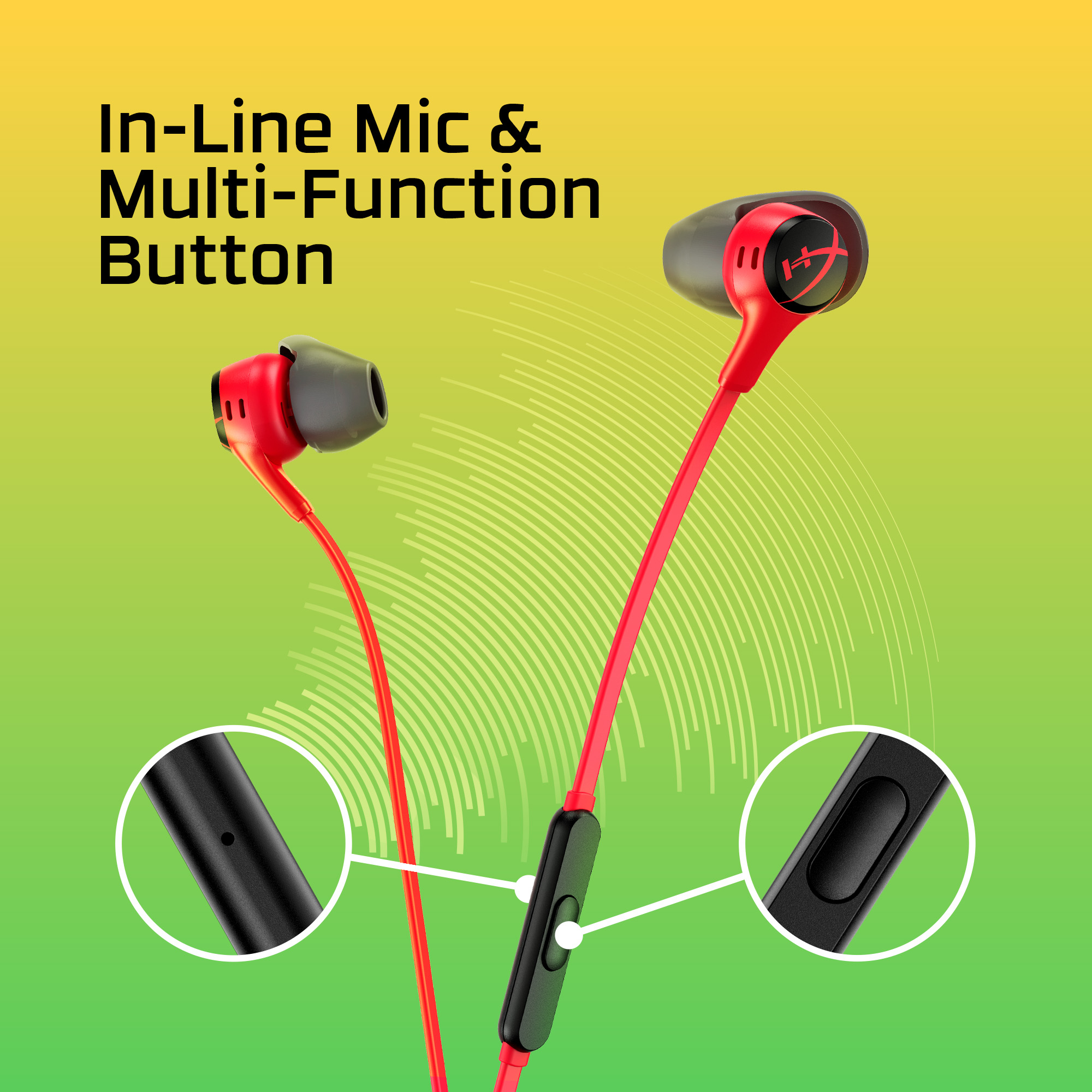 HyperX Cloud Earbuds II RED Gaming Earbuds with Mic – image 6
