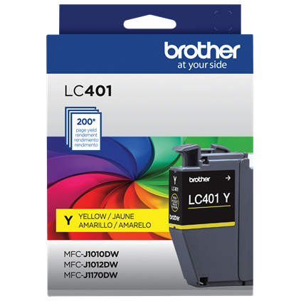Brother LC401YS ink cartridge 1 pc(s) Original Standard Yield Yellow – image 1