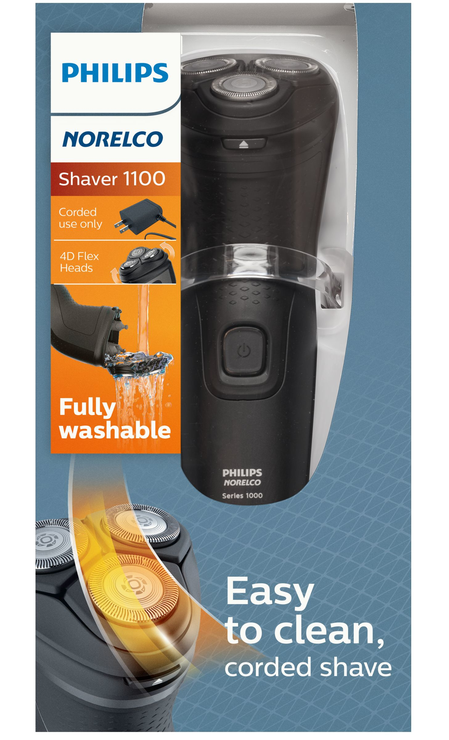 Philips Norelco Shaver 1100 S1015/81 men's shaver Rotation shaver Trimmer Black – image 4