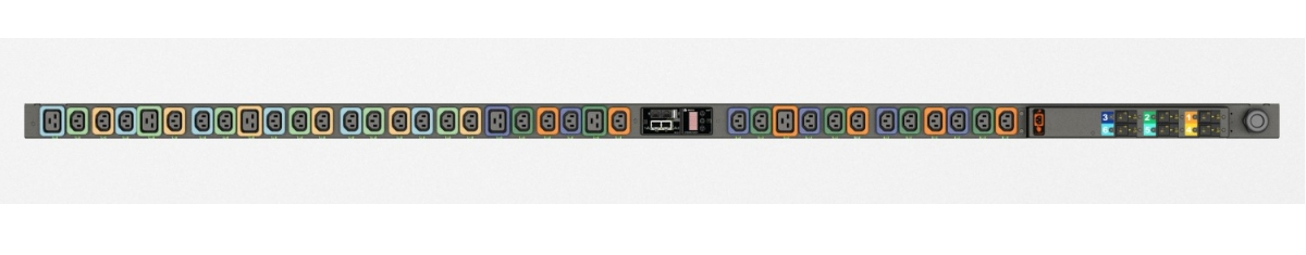 Vertiv Geist MNU3EGW1-36PT63-3TL56A0A10-S-A power distribution unit (PDU) 36 AC outlet(s) 0U Black