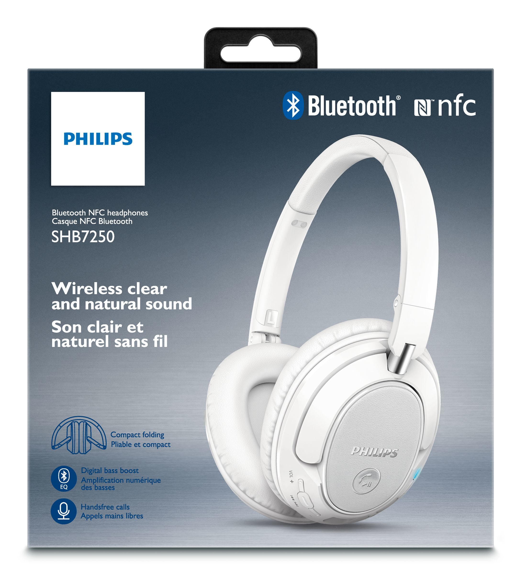 Philips SHB7350WT/00 headphones/headset Wired & Wireless Head-band USB Type-A Bluetooth White – image 2