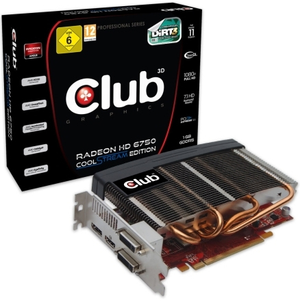 CLUB3D CGAX-H67524 graphics card AMD Radeon HD6750
