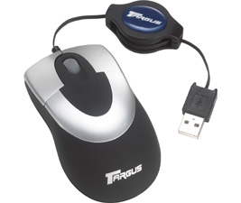 Targus Laptop Optical Mouse with Retractable USB Cable