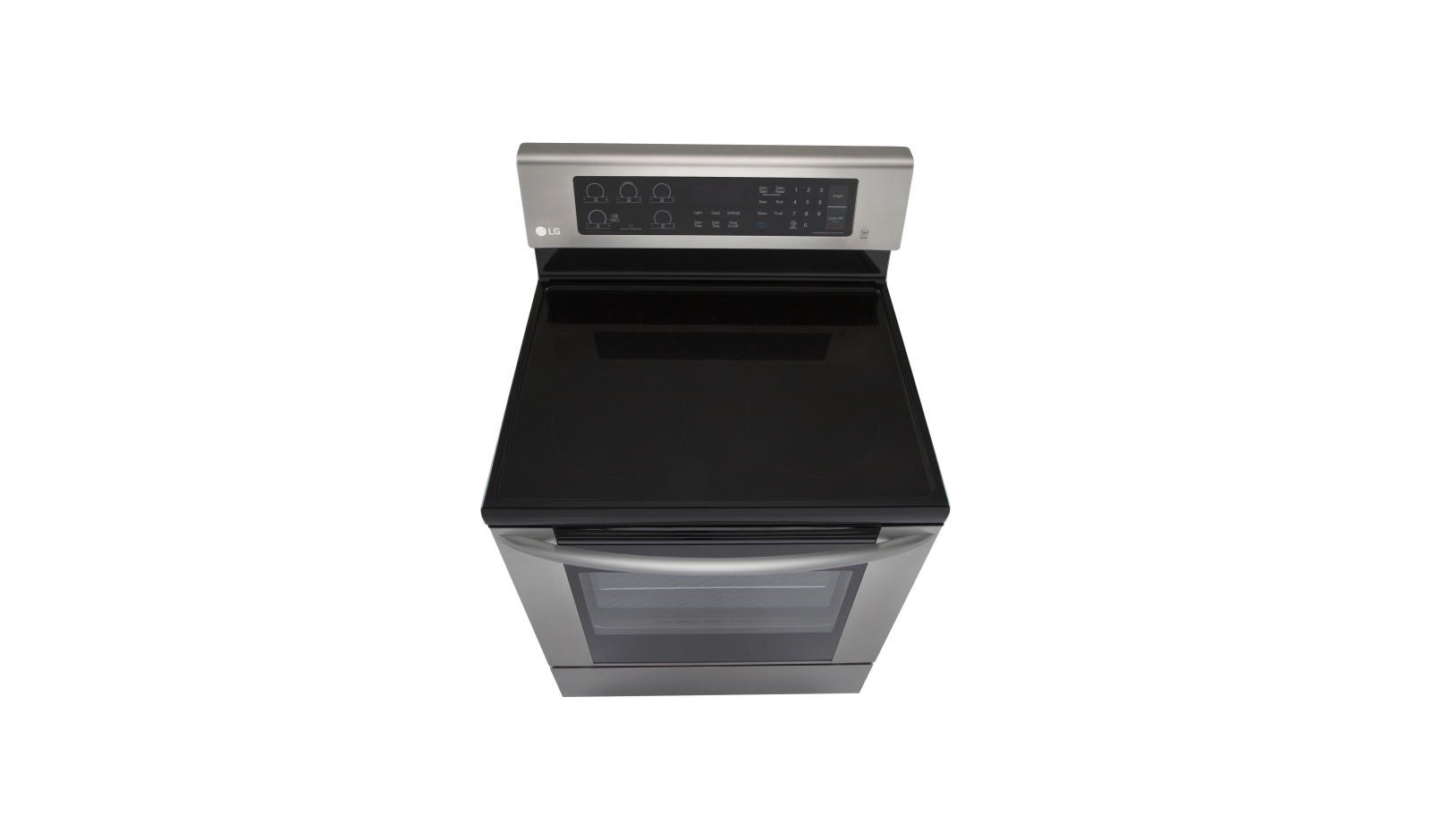 LG LRE3061ST cooker Freestanding cooker Electric Ceramic hob Stainless steel – image 3