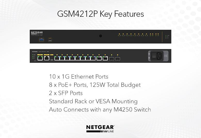 NETGEAR 8x1G PoE+ 125W 2x1G and 2xSFP Managed Switch – image 6