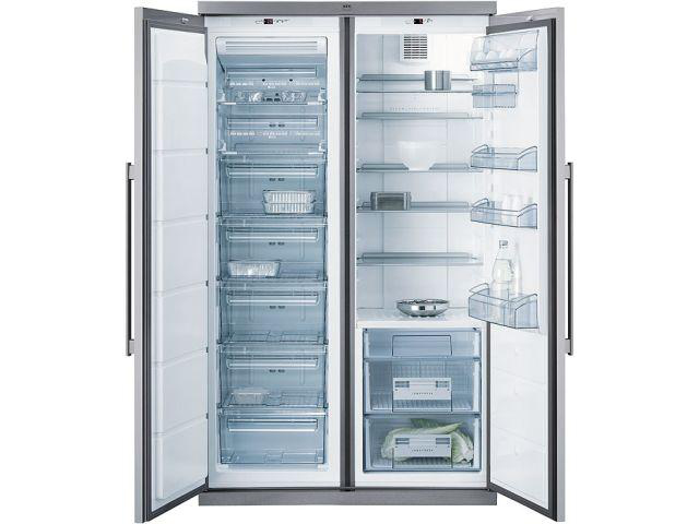 AEG S76528KG side-by-side refrigerator Built-in Stainless steel