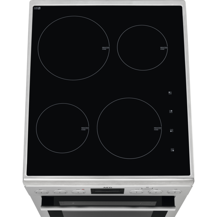 AEG CIB56400BX Freestanding cooker Electric Zone induction hob Black, Stainless steel – image 5