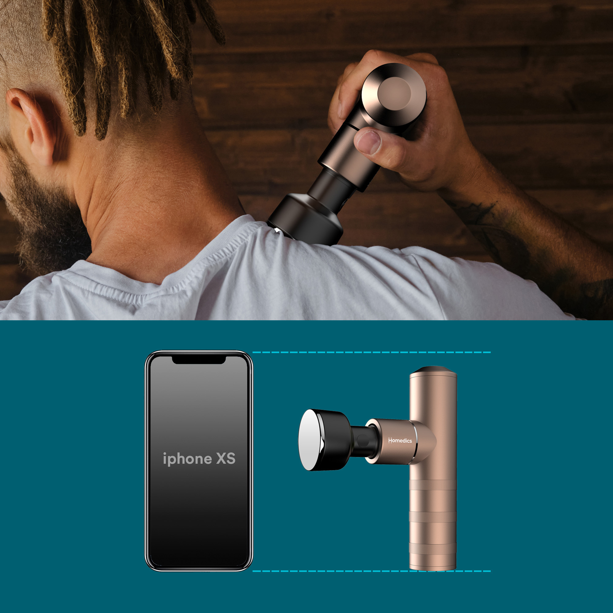HoMedics Myti massager Universal Copper – image 3