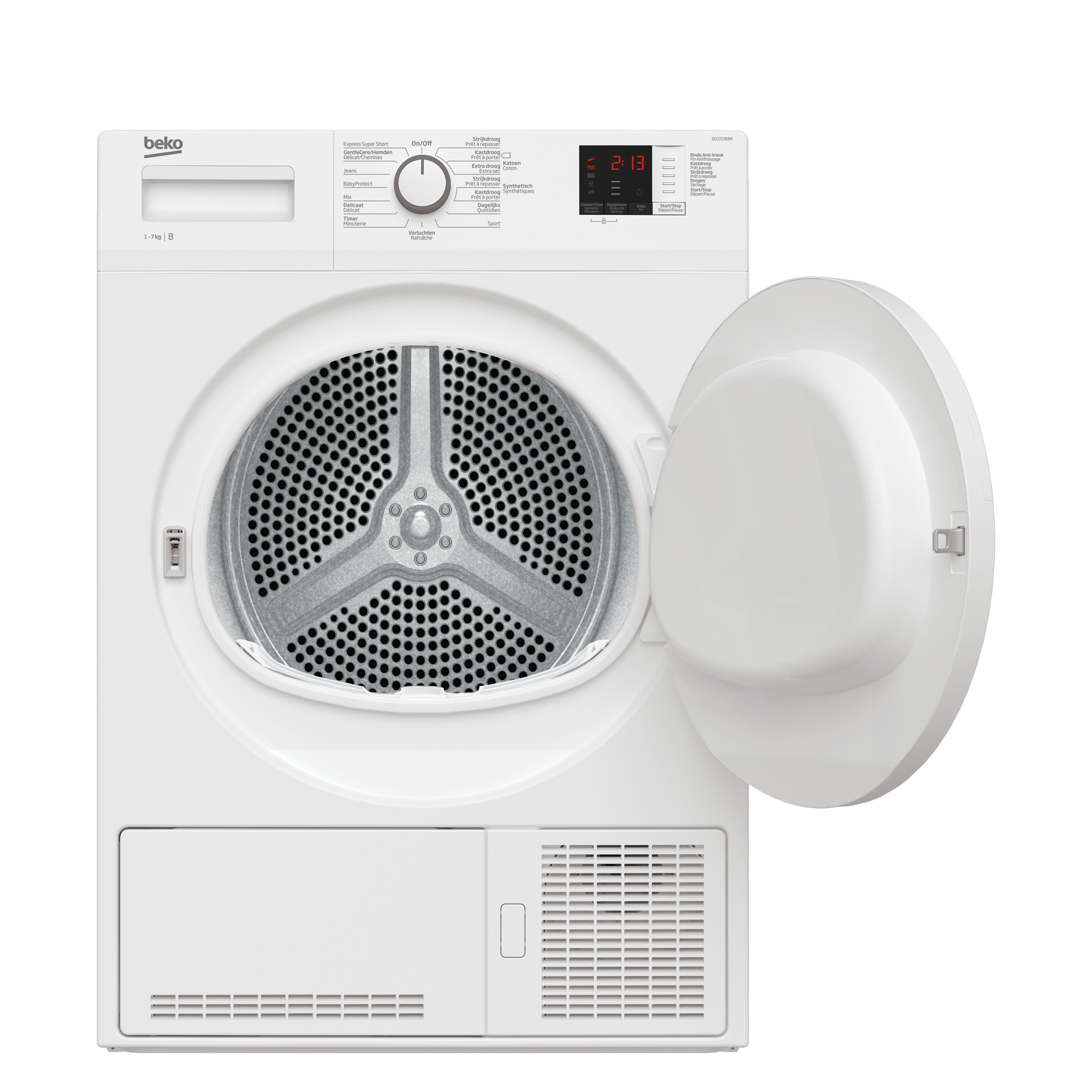 Beko DCU7235BX tumble dryer Freestanding Front-load – image 3