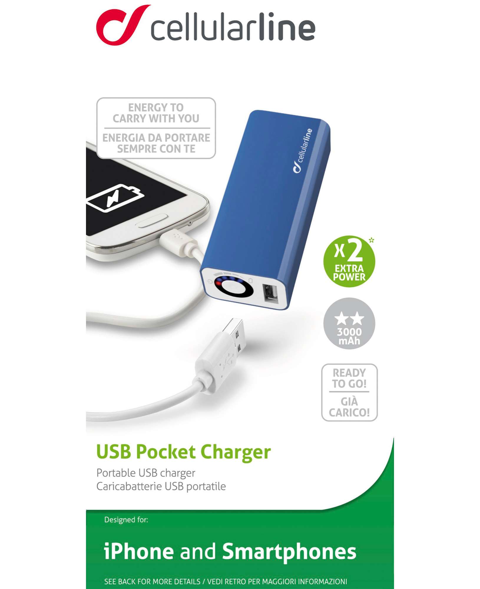 Cellularline USB POCKET CHARGER – image 2