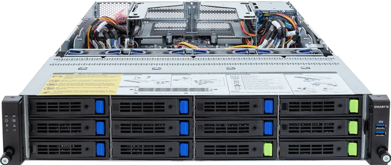 GIGABYTE R283-Z94-AAD2 LGA 6096 Rack (2U) Black, Steel – image 2
