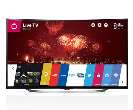 LG 55UC9700 TV 139.7 cm (55") 4K Ultra HD Smart TV Wi-Fi Silver, Black – image 1