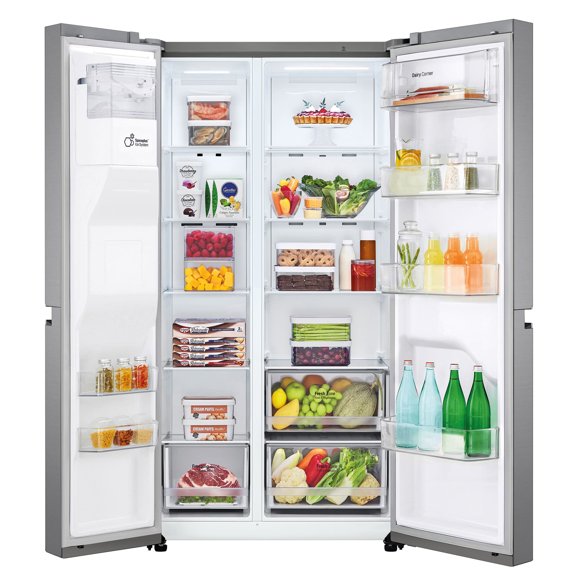 LG GSLV30PZXM side-by-side refrigerator Freestanding – image 2