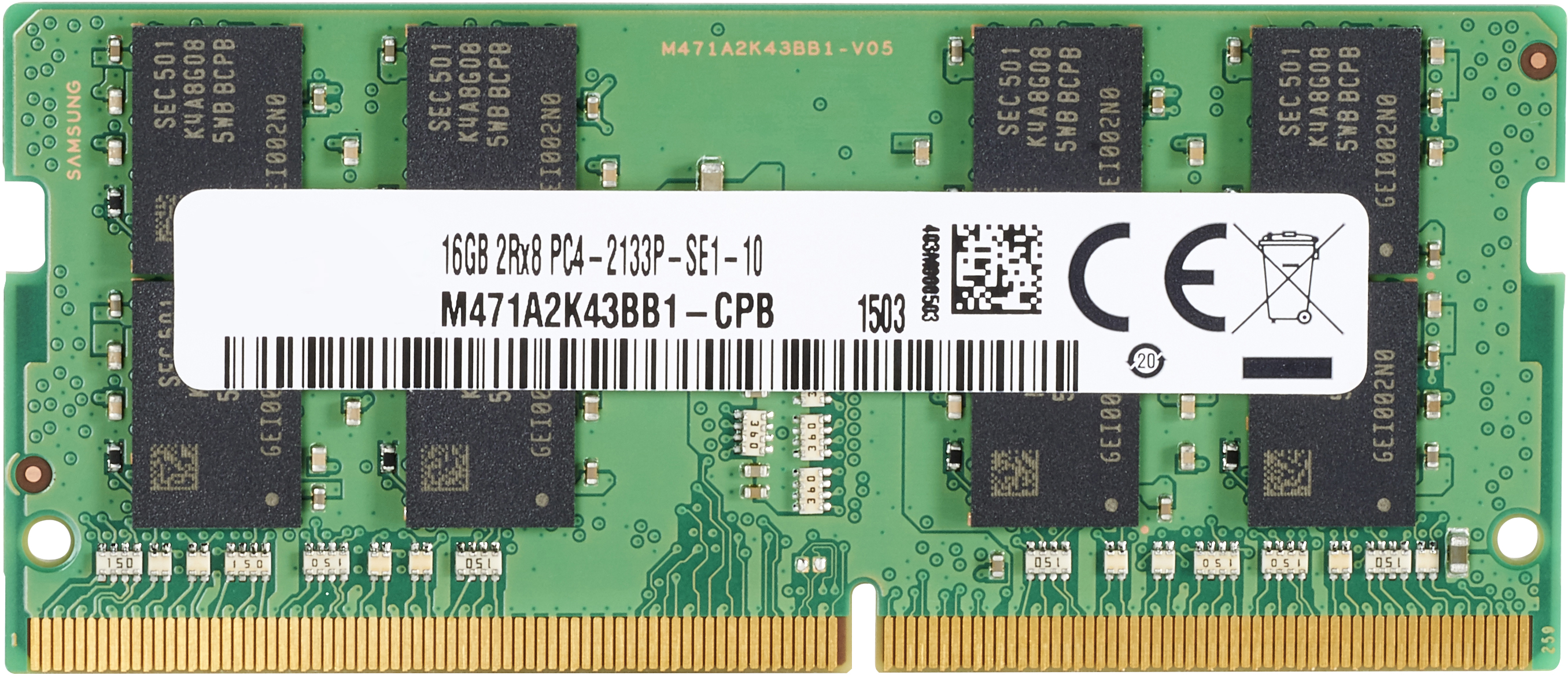 HP 4 GB 2666 MHz DDR4 Memory. Component for: Laptop, Internal memory: 4 GB, Memory layout (modules x size): 1 x 4 GB, Inte