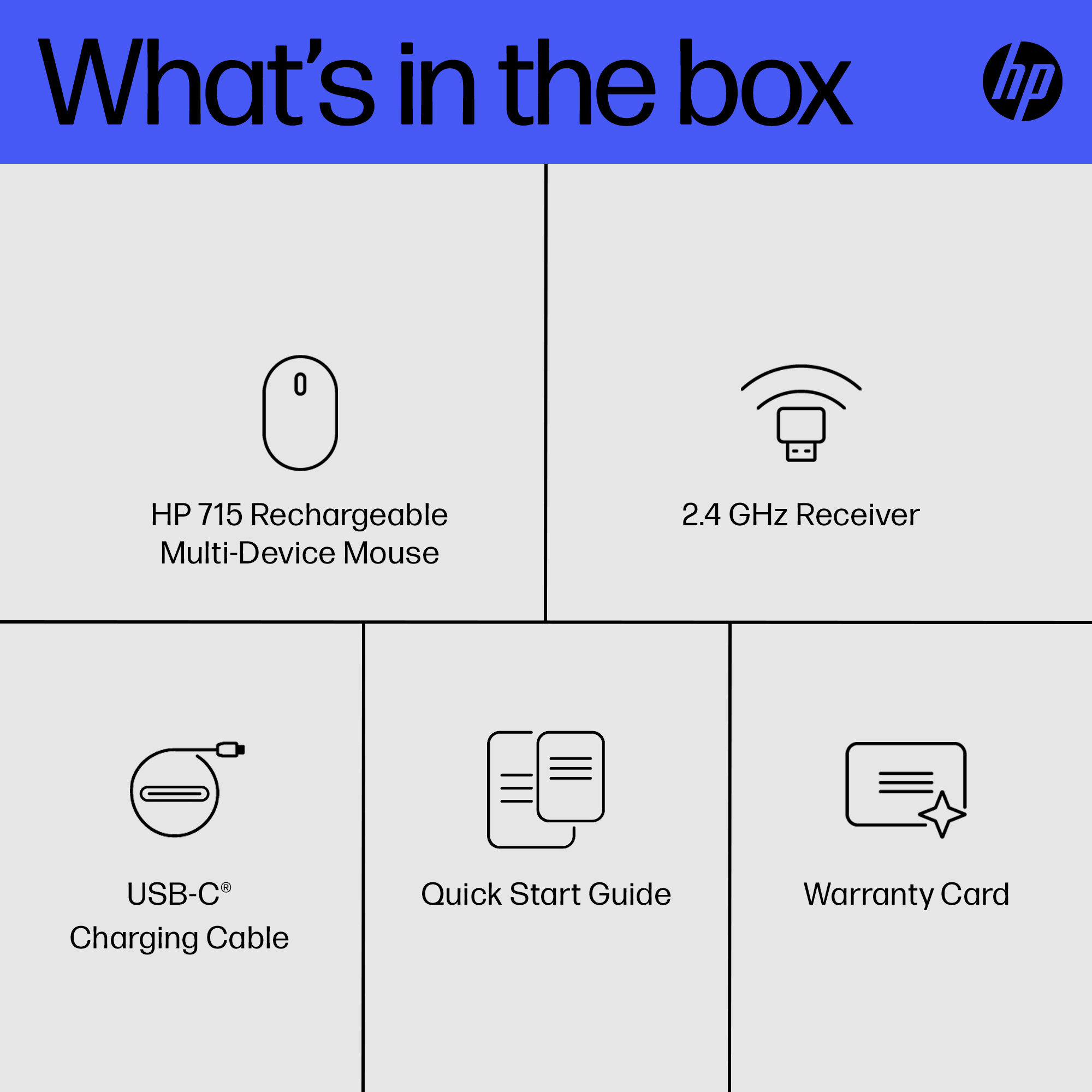 HP 715 Rechargeable Multi-Device Bluetooth Mouse – image 3