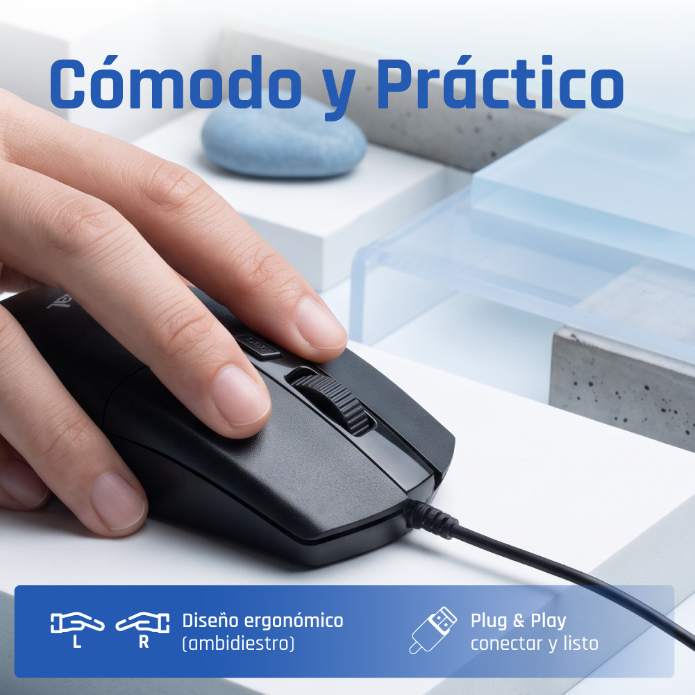 iggual COM-BUSINESS2-2400DPI mouse Home Ambidextrous USB Type-A Optical – image 5