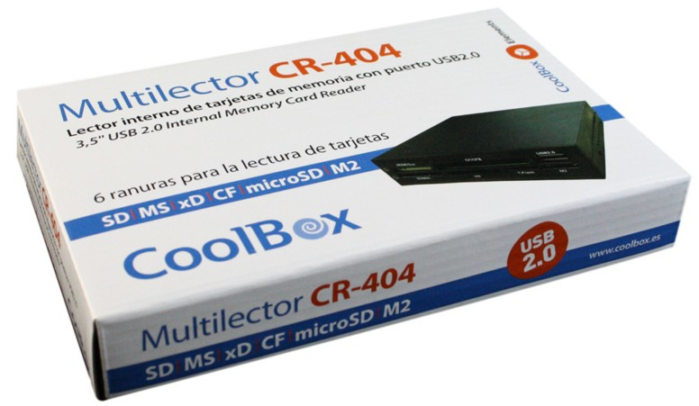 CoolBox CR-404 card reader USB 2.0 Internal Black – image 2