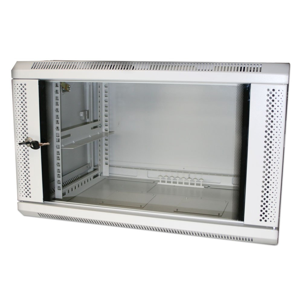 Lindy 27392 rack cabinet 9U Wall mounted rack Grey