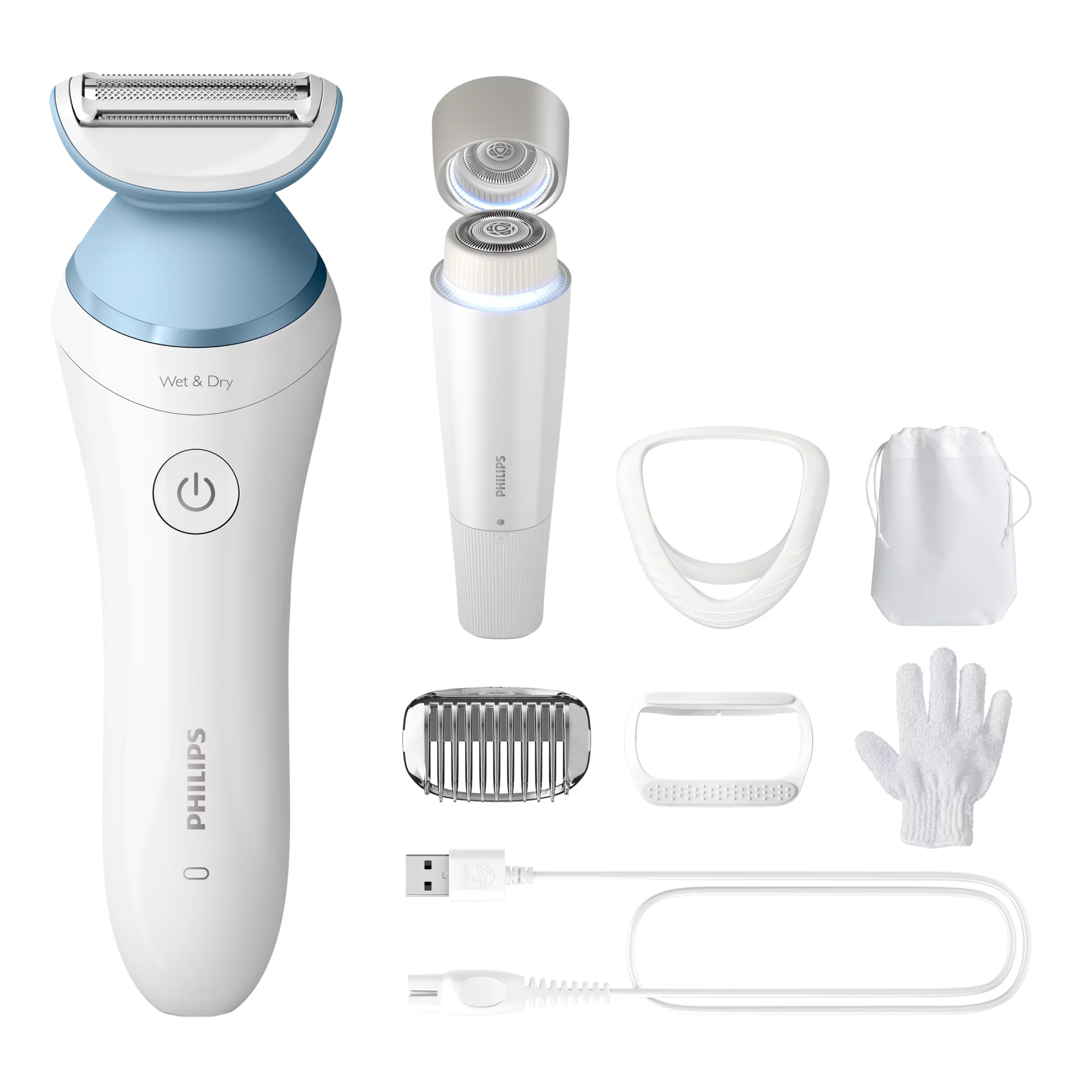 SHAVER Series 8000 BRL166/91 women's shaver Trimmer White
