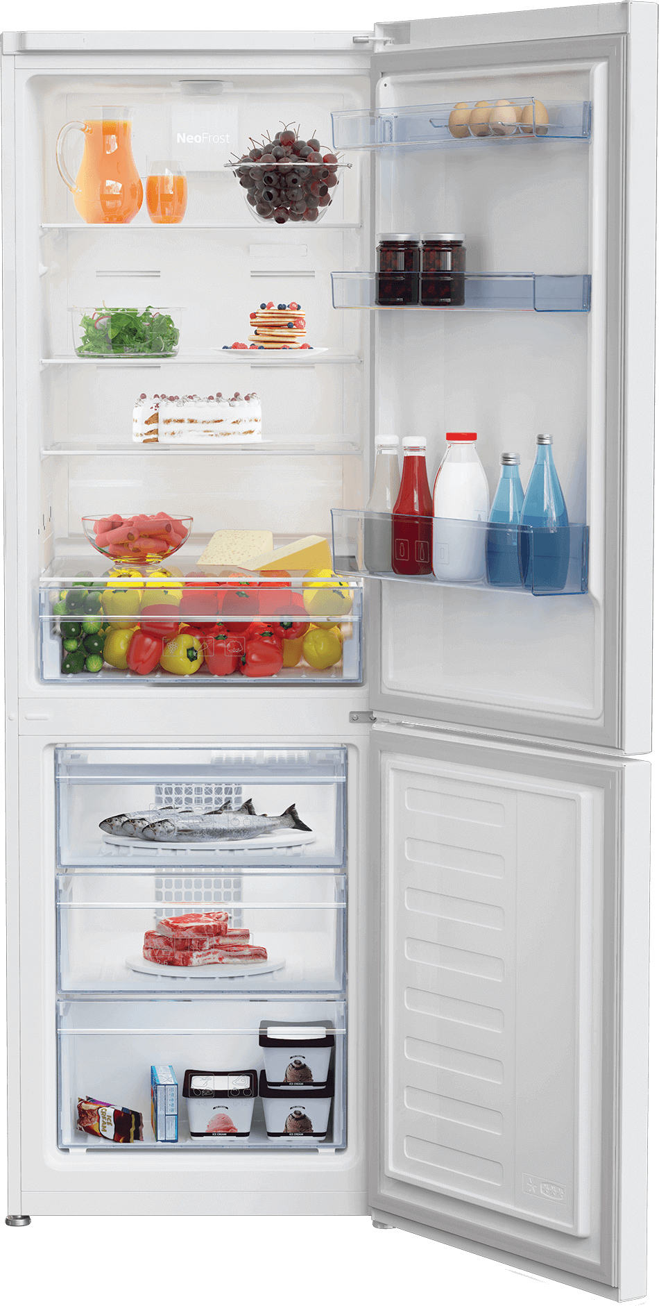 Beko RCNE365K30W fridge-freezer Freestanding – image 3