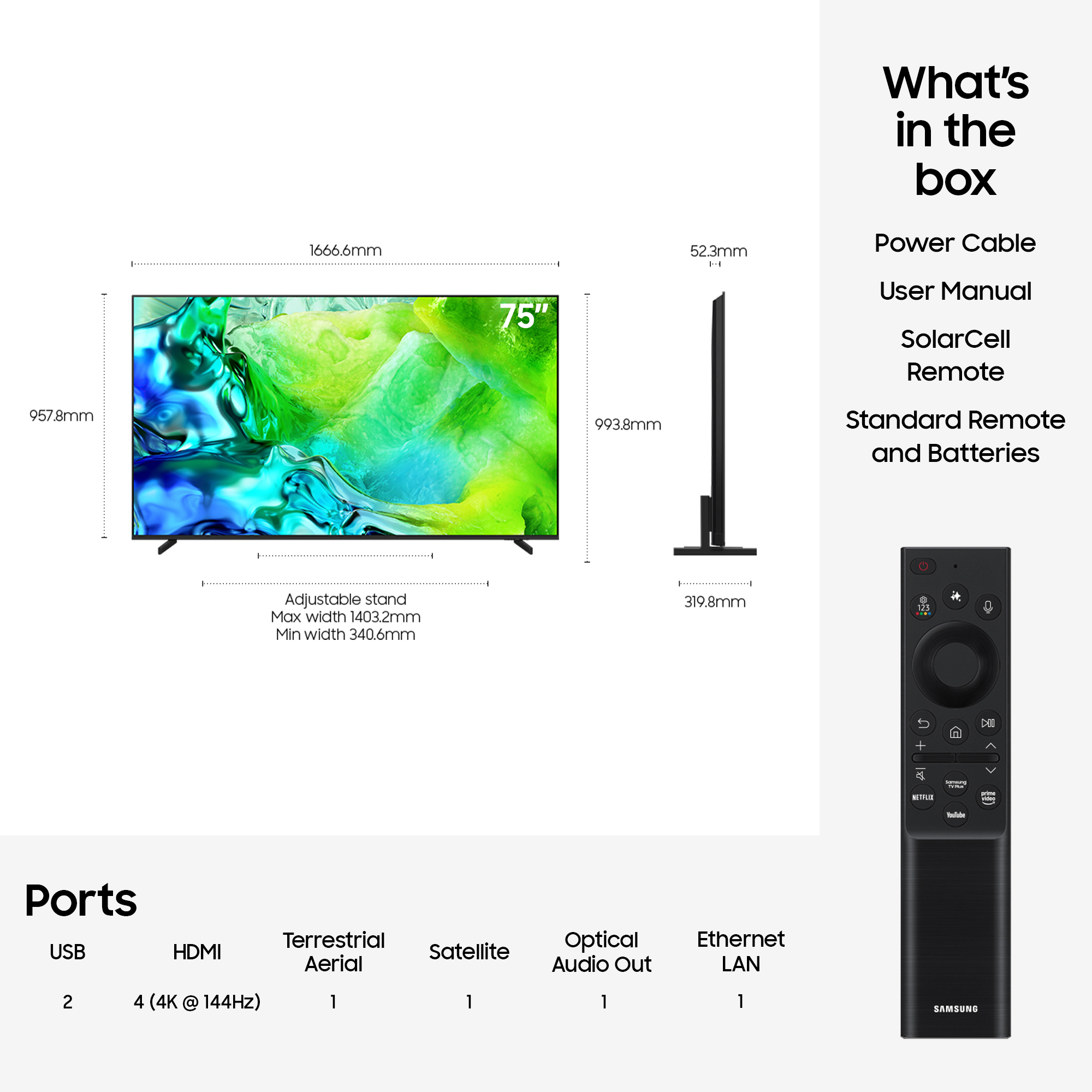 Samsung QE75QN80H 190.5 cm (75") 4K Ultra HD Smart TV Wi-Fi Black – image 5
