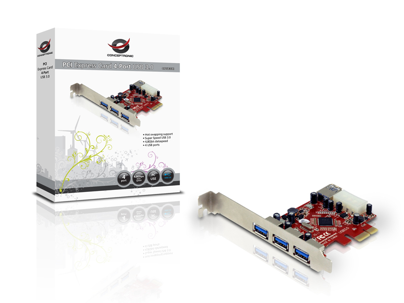 Conceptronic PCI Express Card 4-Port USB 3.0 – image 5