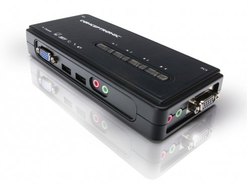 Conceptronic 4-Port USB VGA