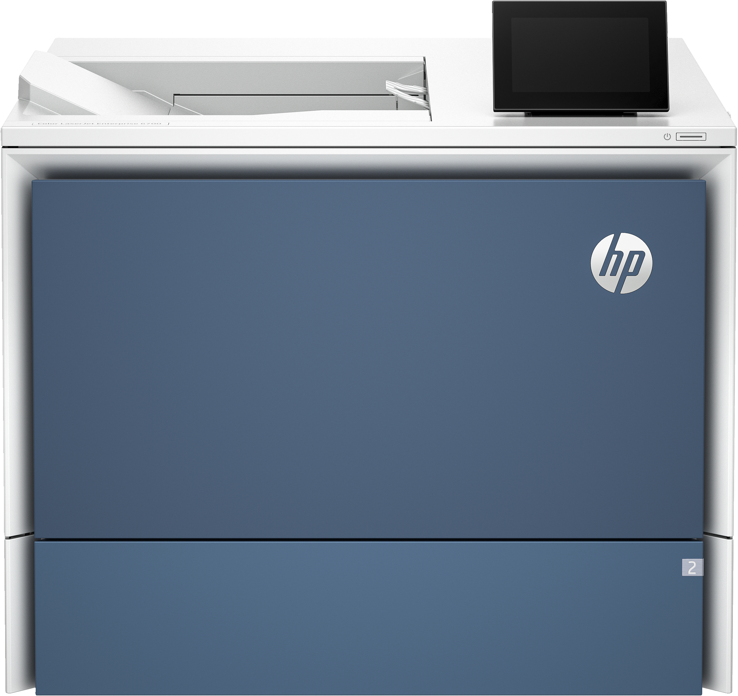 HP Color LaserJet Enterprise 6700dn skrivare, Utskrift, Port för USB-minne på framsidan; Fack för hög kapacitet (tillval); Pekskärm; TerraJet-kassett