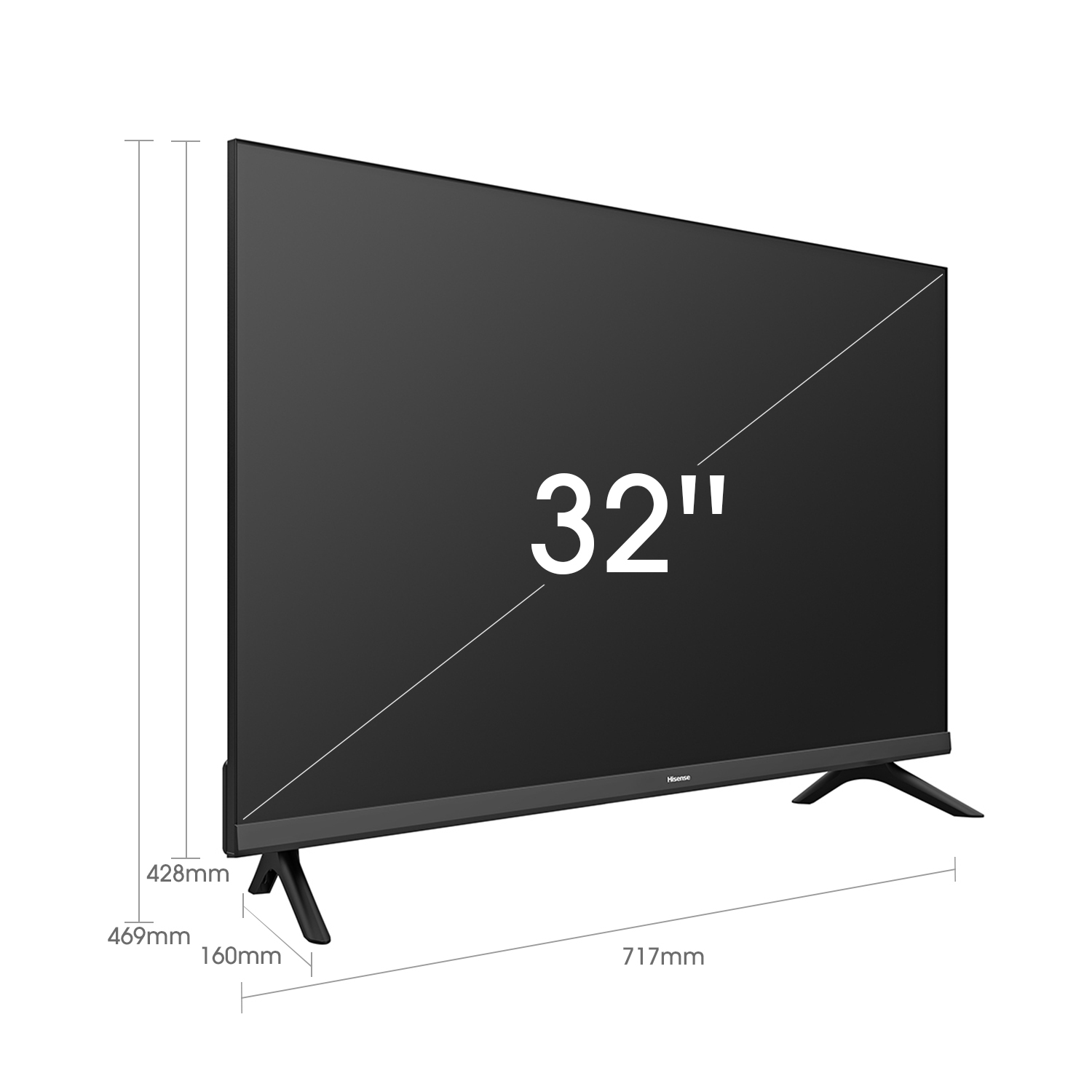 Hisense 32A4CG TV 80 cm (31.5") HD Smart TV Wi-Fi Black 180 cd/m² – image 2