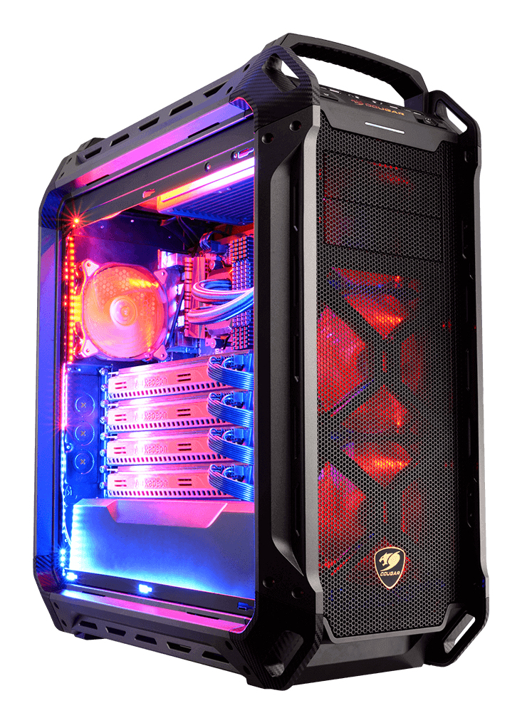 COUGAR Full Tower Case, Panzer Max, Black – image 2