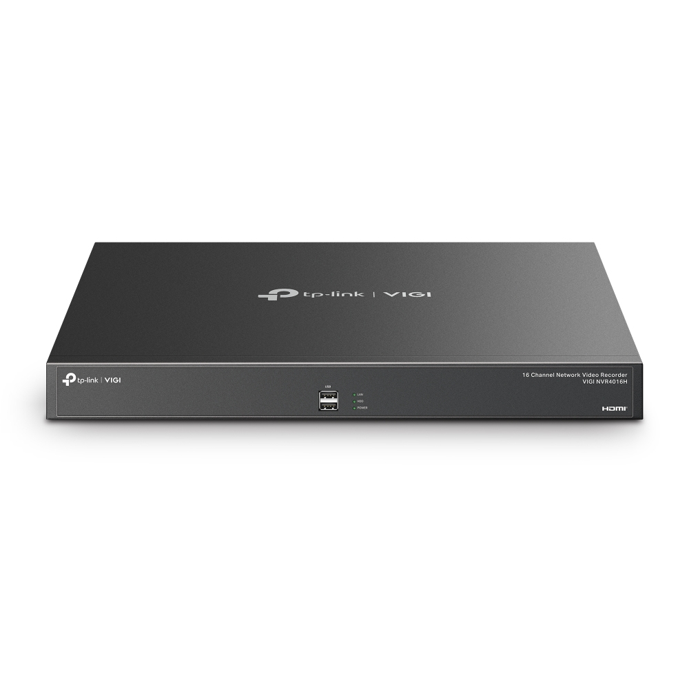 TP-Link VIGI NVR4016H Videoregistratore di rete (NVR) Nero